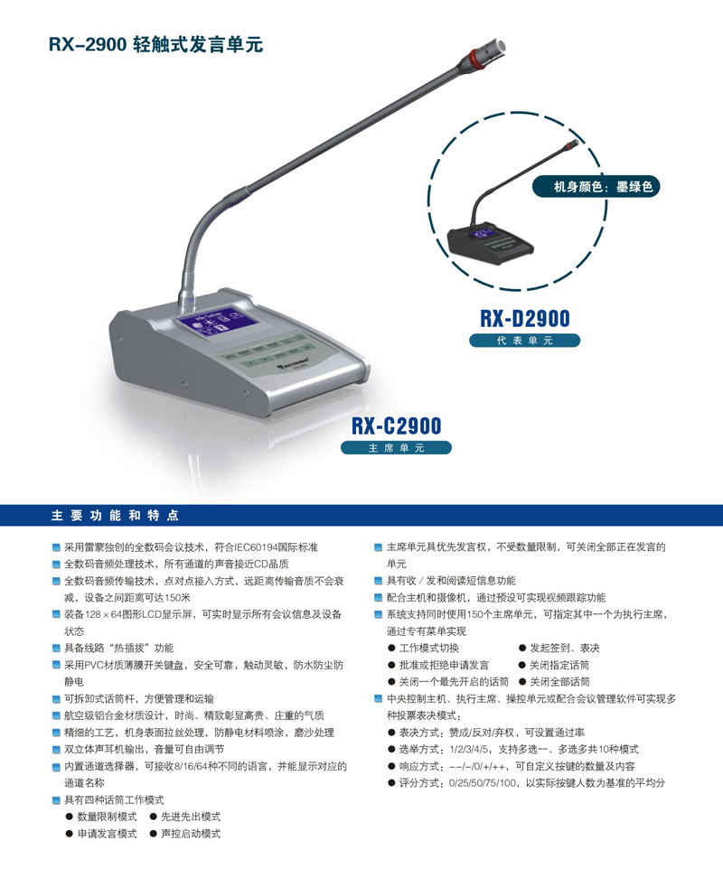 RX-2900發言單元系列  